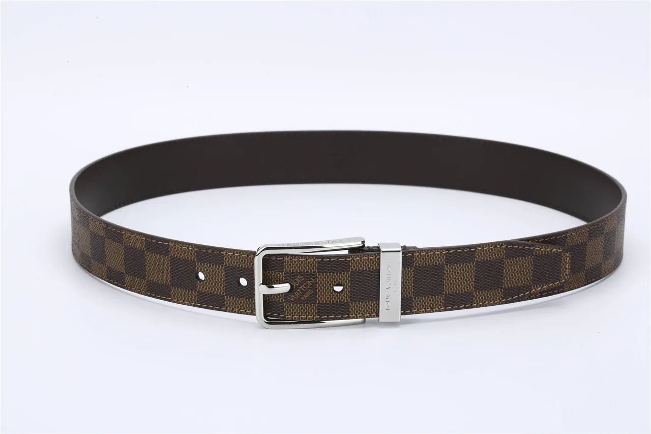 Louis Vuitton Damier Ebène Monogram Leather Belt 7