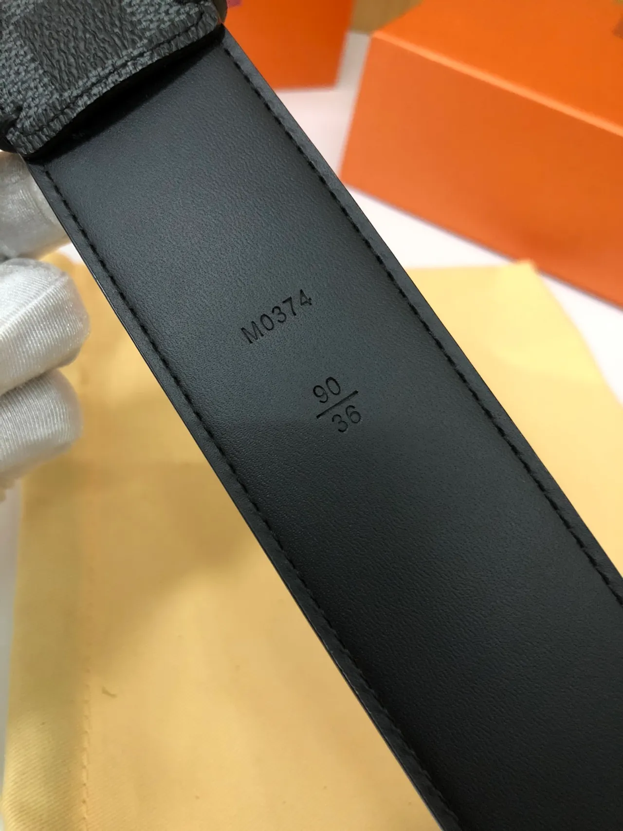 Louis Vuitton Damier Graphite Leather Belt 2