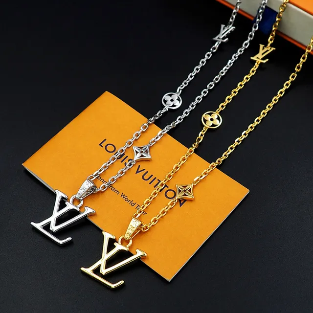 Louis Vuitton Gold Chain Multi-Charm Pendant Necklace 3