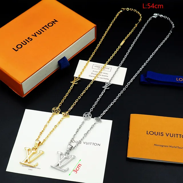Louis Vuitton Gold Chain Multi-Charm Pendant Necklace 5