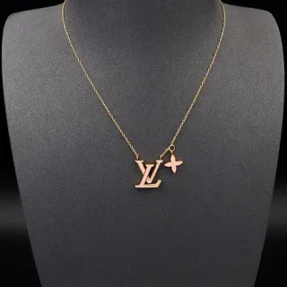 Louis Vuitton Corrente de Ouro Rosa Monograma Esmaltado
