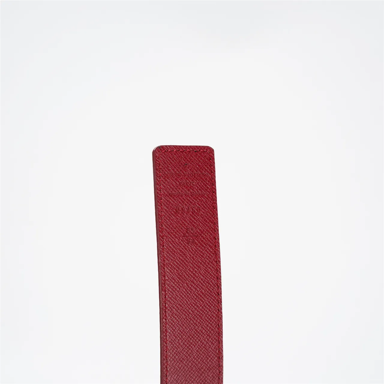 Louis Vuitton LV Belt Brown Monogram and Red Reversible Leather Belt 7