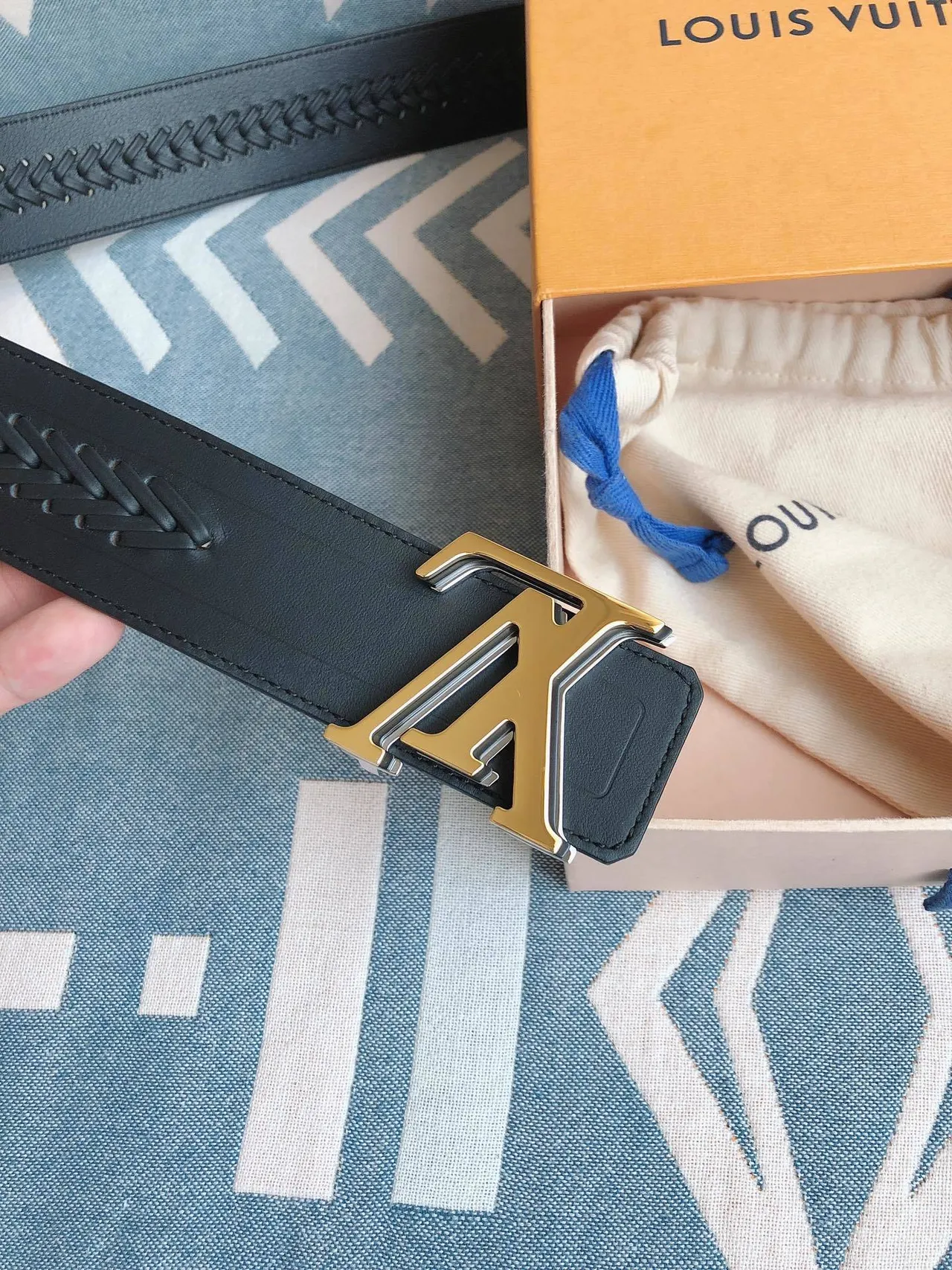 Louis Vuitton LV Initiales 编织皮革腰带 8