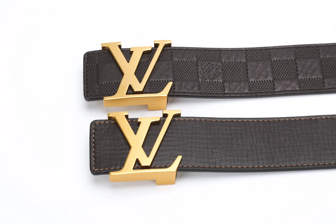 লুইস ভিটন LV Initiales Damier Graphite চামড়ার বেল্ট 3