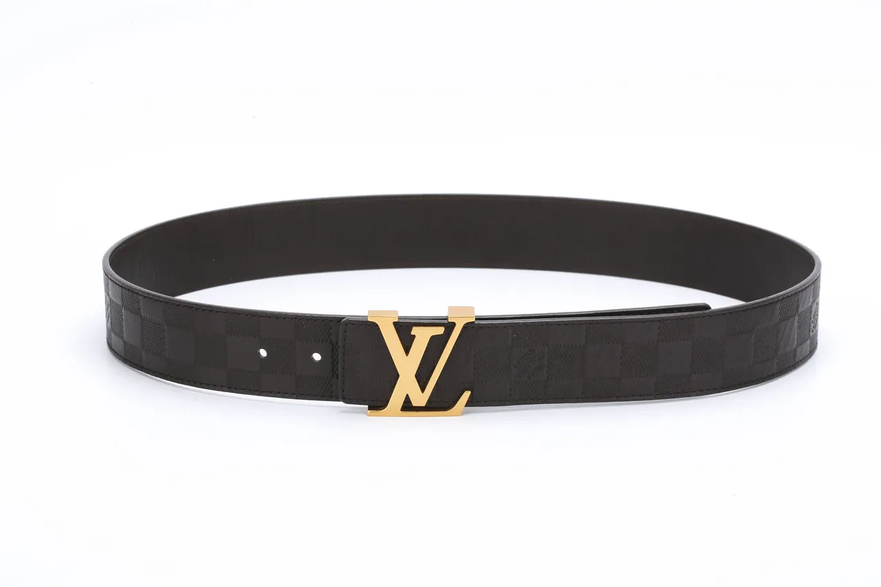 লুইস ভিটন LV Initiales Damier Graphite চামড়ার বেল্ট 7
