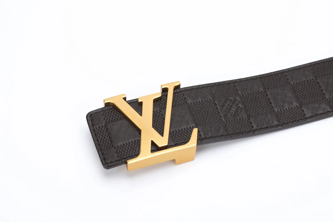 লুইস ভিটন LV Initiales Damier Graphite চামড়ার বেল্ট 10