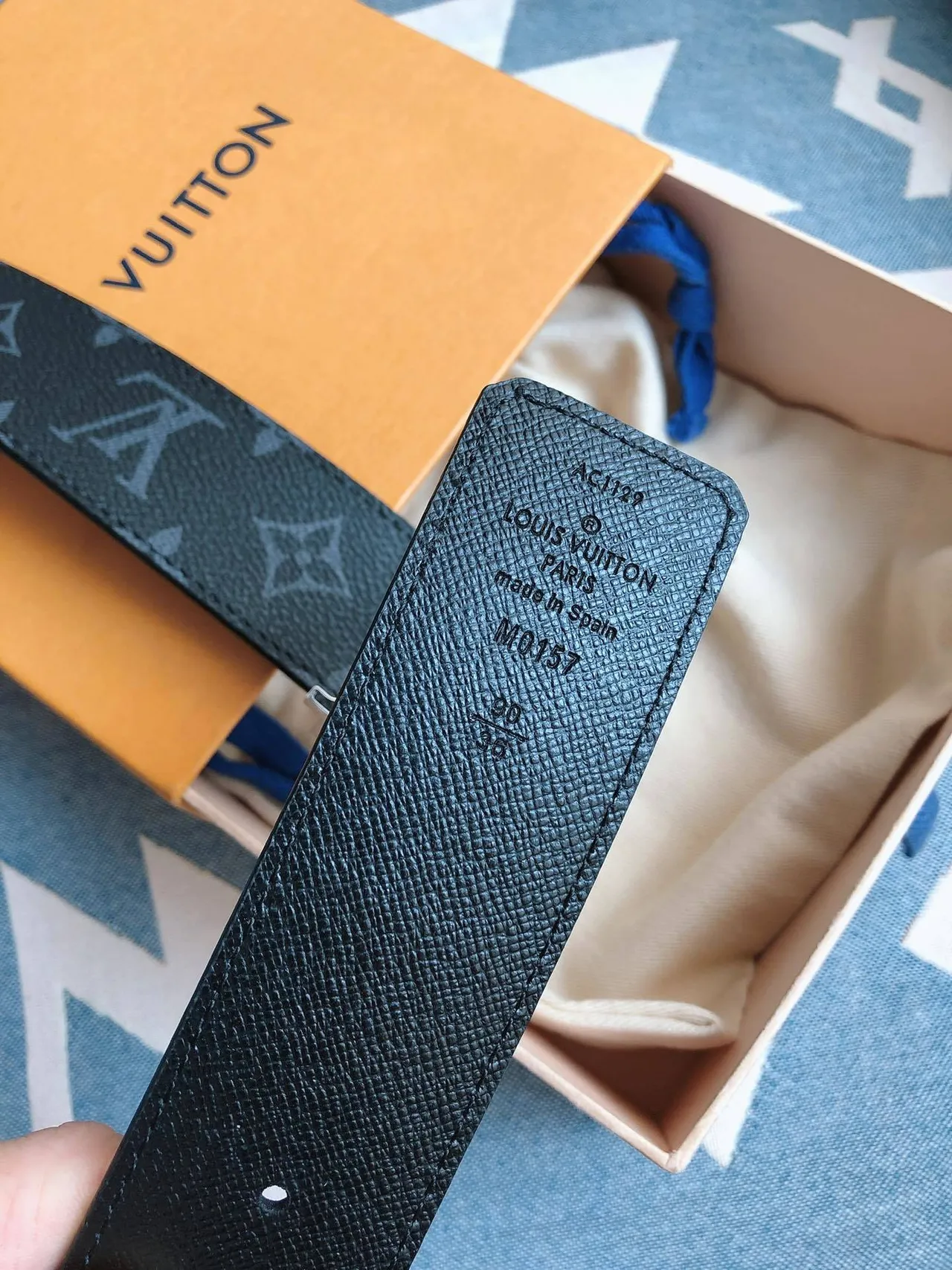 Louis Vuitton LV Initiales Monogram चमड़े की पटरी 7
