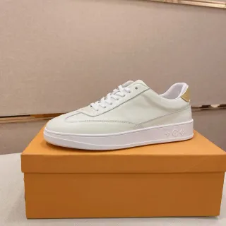 Louis Vuitton LV Trainer Beige Gold Low-Top Zapatillas Lifestyle de Cuero