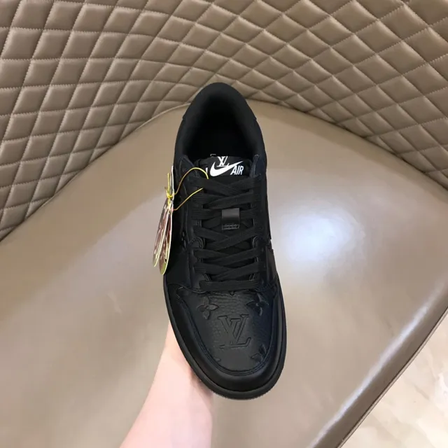 Louis Vuitton LV Trainer Black Monogram-Embossed Lifestyle Sneakers 4