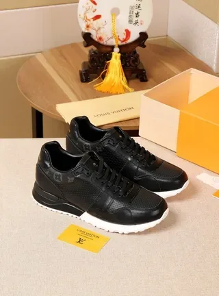 Louis Vuitton LV Trainer Black White Perforated Leather Chunky Sole Lifestyle Sneakers 5
