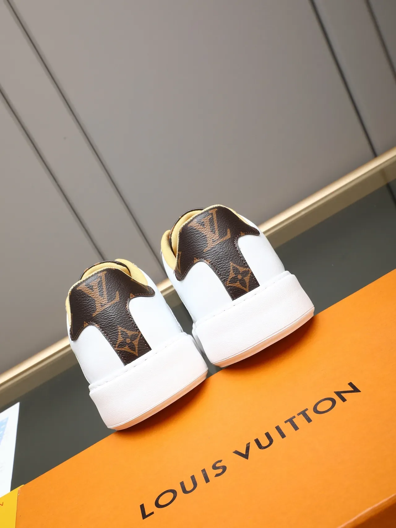 Louis Vuitton LV Trainer White Brown Low-Top Monogram Canvas Lifestyle Sneakers 4