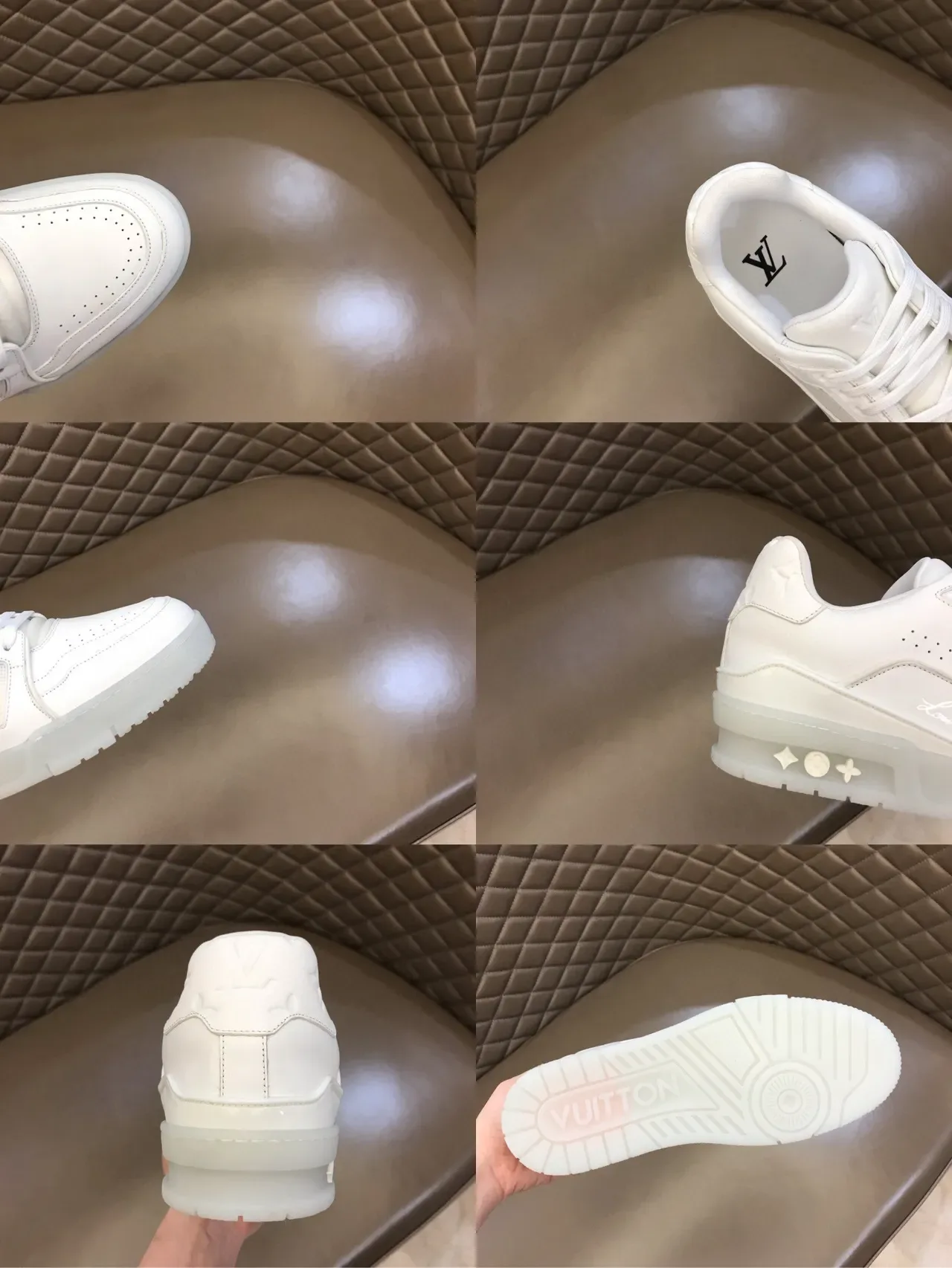 Louis Vuitton LV Trainer White Transparent Low-Top Translucent Sole Lifestyle Sneakers 3