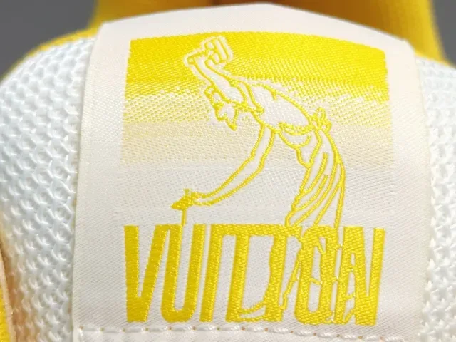 Louis Vuitton LV Trainer Yellow White Low-Top Monogram Textile Lifestyle Sneakers 3