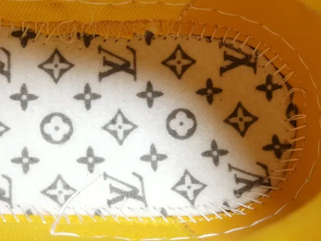 Louis Vuitton LV Trainer Yellow White Low-Top Monogram Textile Lifestyle Sneakers 8