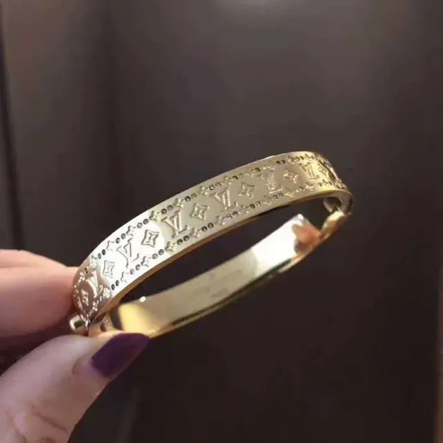 Louis Vuitton Monogram ব্যাঙ্গল সোনা রুপা 4