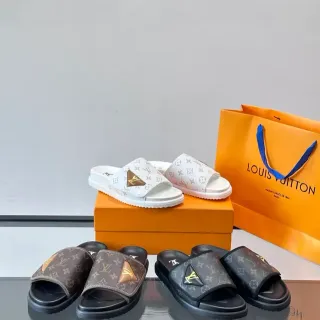 Louis Vuitton Monogram Canvas zapatillas de deslizamiento