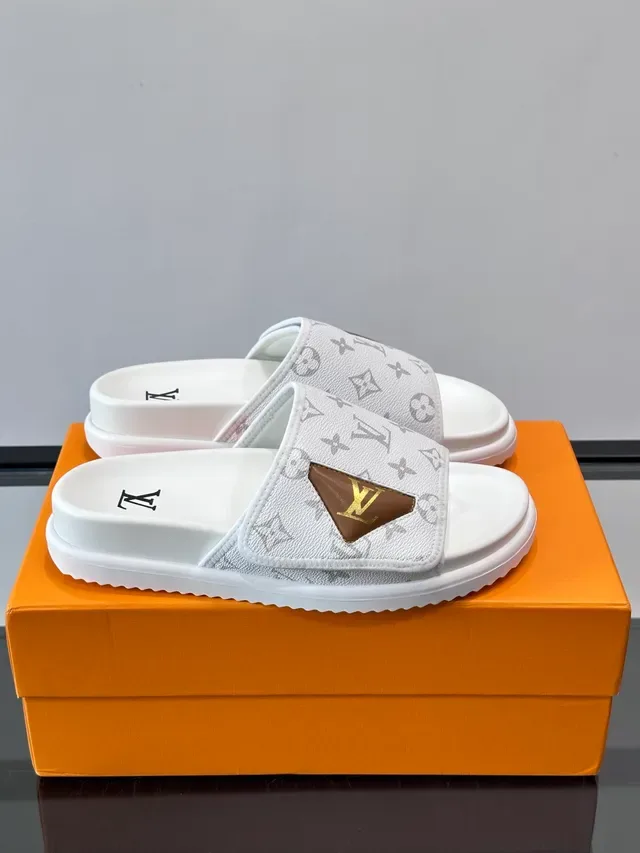 Louis Vuitton Monogram Canvas Slide Slippers 9