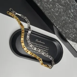 Colar Louis Vuitton Monogram Corrente Dourado e Prateado