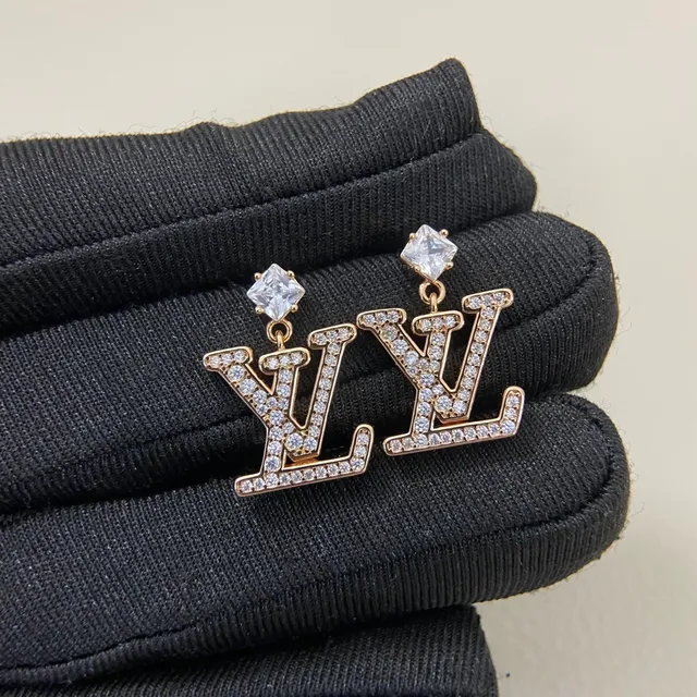 Louis Vuitton Monogram Pavé Crystal Dangling Earrings 2