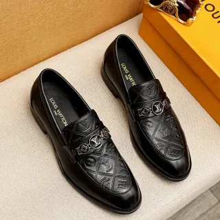 Louis Vuitton Monogram Quilted Loafer কালো চামড়ার লোঅফার