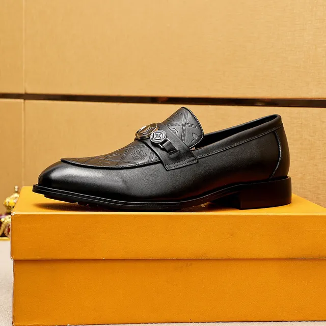Louis Vuitton Monogram Quilted Loafer Black Leather Loafers 6