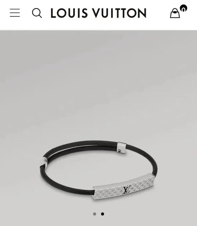 Pulseira Louis Vuitton Monogram World Vermelho Navy Roxo Borracha e Metal Prateado 2