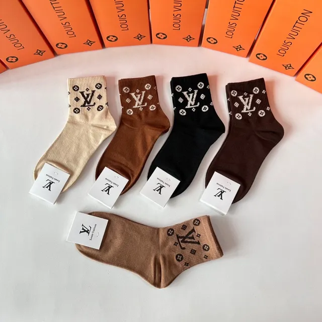 Louis Vuitton Monogrammed Cuff Ankle Socks 3