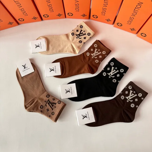 Louis Vuitton Monogrammed Cuff Ankle Socks 4