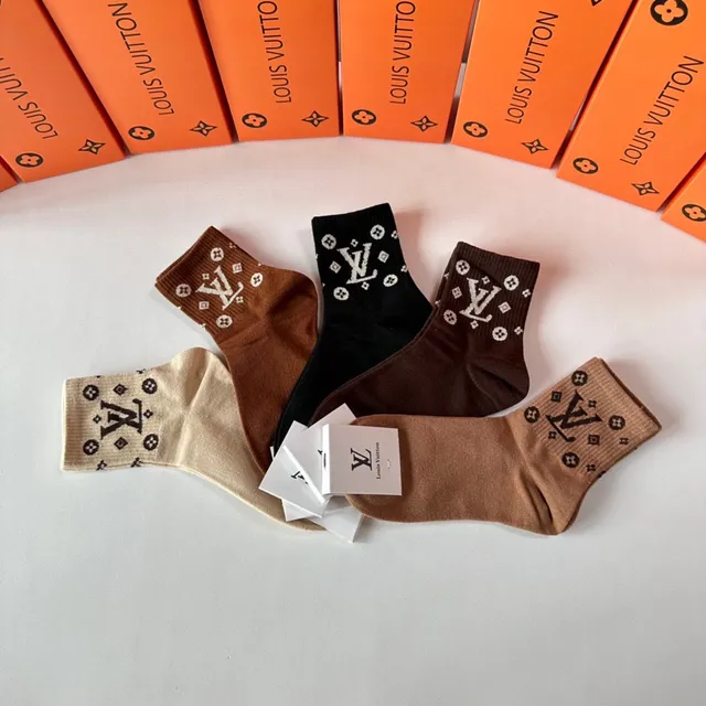 Louis Vuitton Monogrammed Cuff Ankle Socks 6