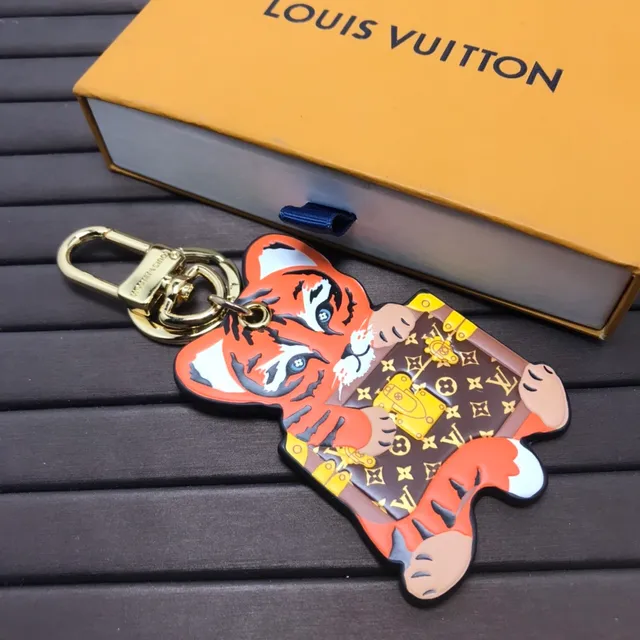 Louis Vuitton Orange Brown Tiger-Shaped Monogram-Printed Phone Case 2