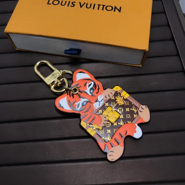 Louis Vuitton Orange Brown Tiger-Shaped Monogram-Printed Phone Case 4