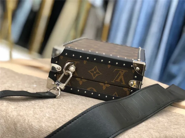 Louis Vuitton Petite Malle Black Monogram Trunk-Style Tote Bag 4