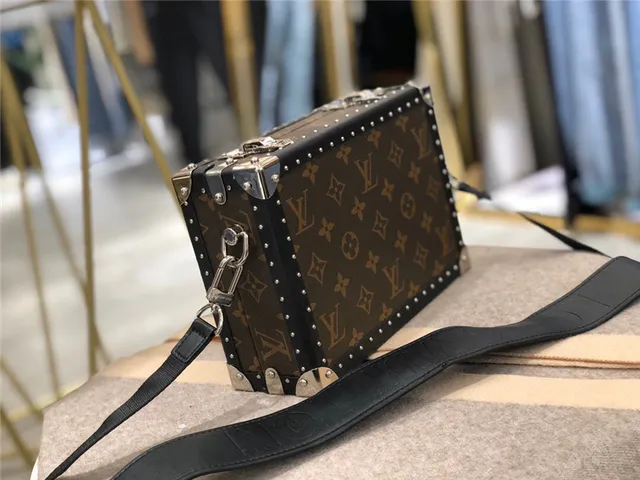 Louis Vuitton Petite Malle Black Monogram Trunk-Style Tote Bag 8