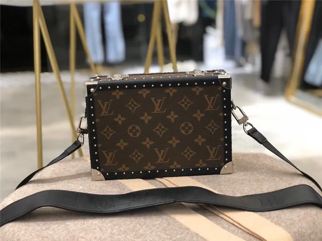 Louis Vuitton Petite Malle Black Monogram Trunk-Style Tote Bag 9