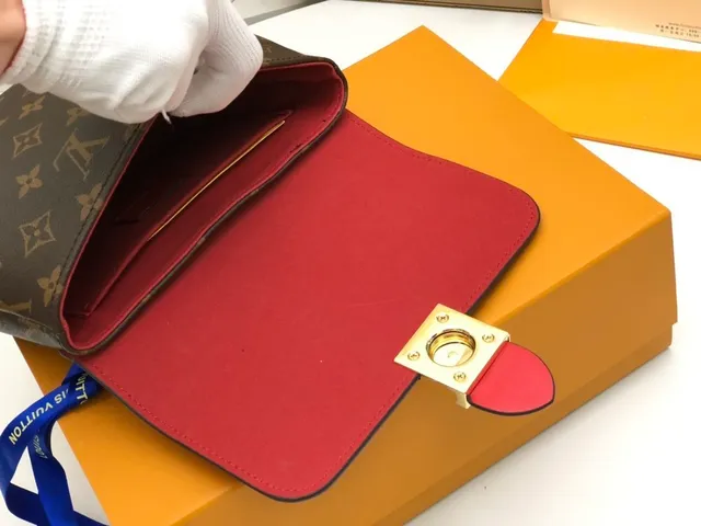 Louis Vuitton লাল বাদামী স্ট্রাকচার্ড টপ-হ্যান্ডেল মনোগ্রাম ক্যানভাস টোট ব্যাগ 2