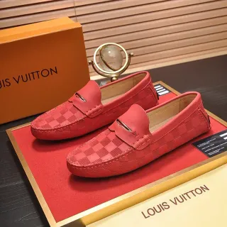 Louis Vuitton لوافرز Damier أحمر مربعة