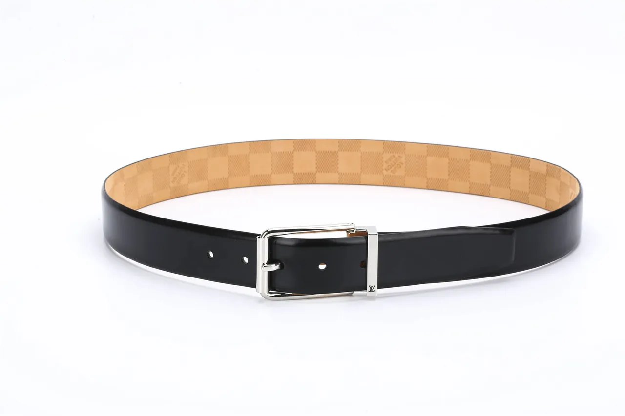 Louis Vuitton Reversible Buckle Black Leather Belt 7