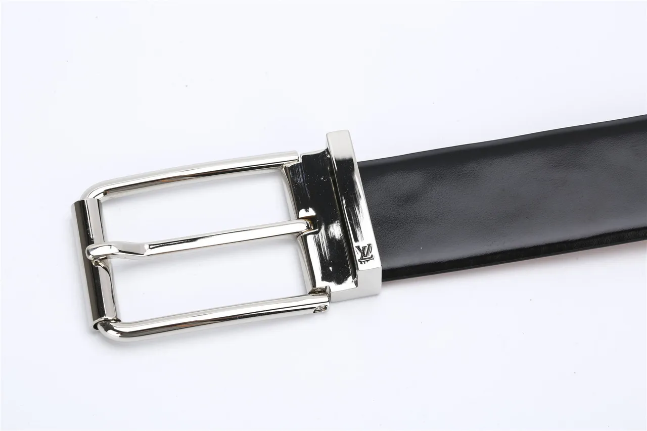 Louis Vuitton Reversible Buckle Black Leather Belt 9