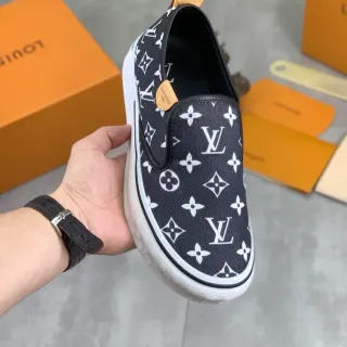Louis Vuitton Run Away Monogram Canvas Sneakers Slip-On Lifestyle