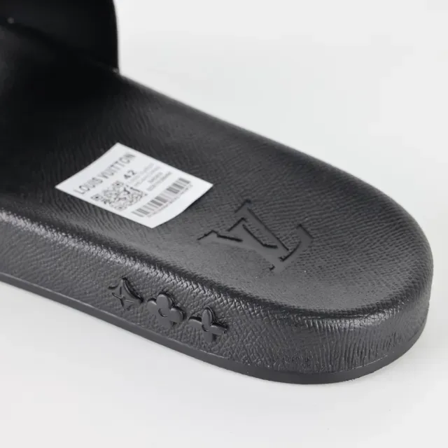 Louis Vuitton Run Away Slide Purple Monogram Black Slippers 4
