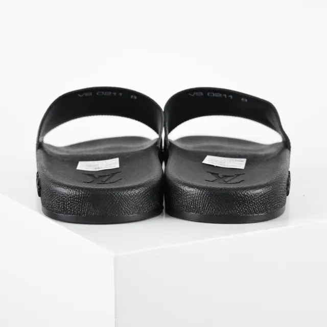 Louis Vuitton Run Away Slide Purple Monogram Black Slippers 8