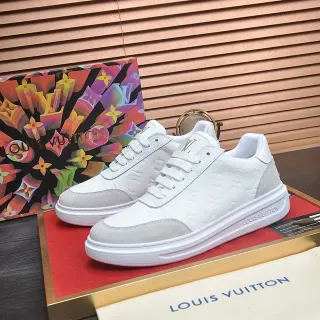 Louis Vuitton Run Away Tênis Lifestyle Brancos e Cinza