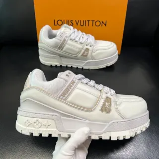 Louis Vuitton Run Away White Beige Chunky Sneakers