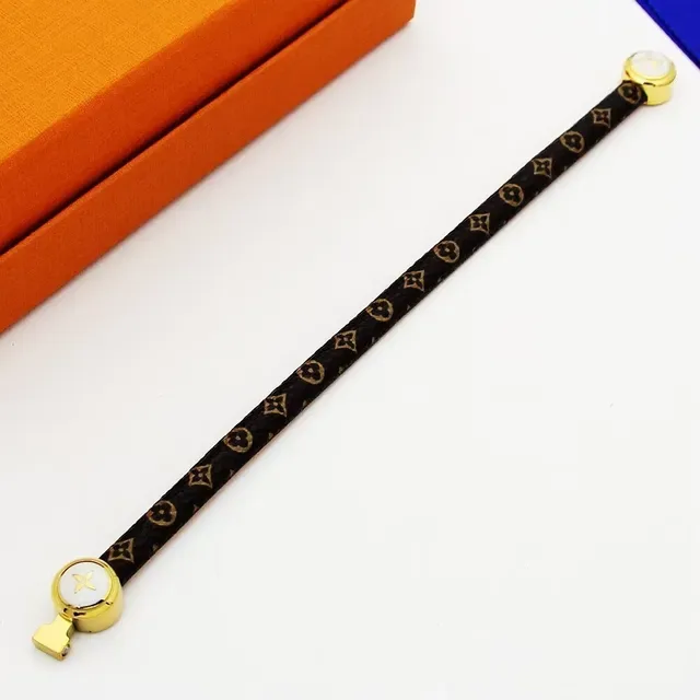 Louis Vuitton Turn Lock Dual Medallion Brown Monogram Bracelet 2