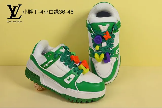 Louis Vuitton White Gold Platform Sole Layered Leather/synthetic Upper Chunky Sneakers 4