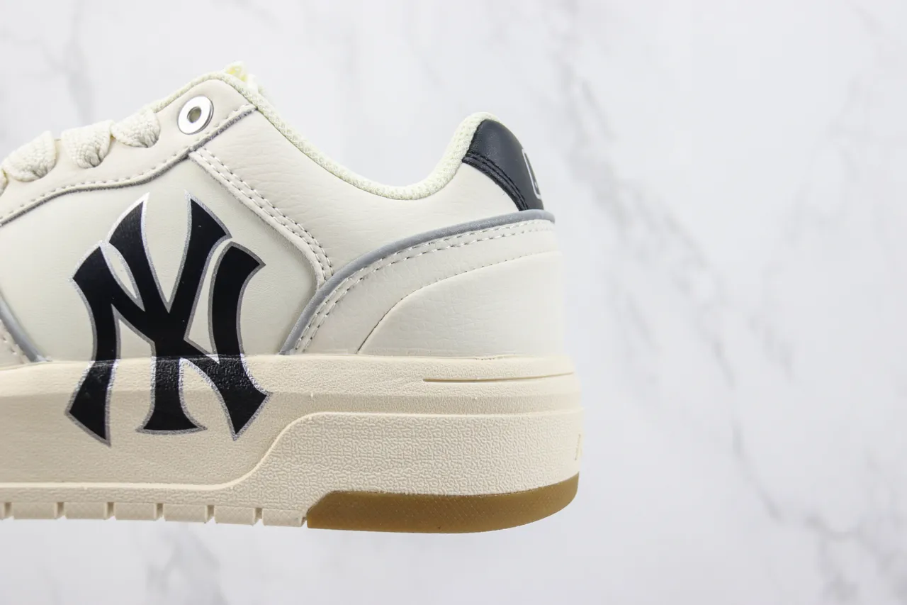 Mitchell & Ness বেইজ ব্ল্যাক প্ল্যাটফর্ম সোল লেদার আপার লাইফস্টাইল স্নিকার্স 7