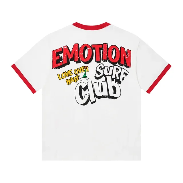 Mixed Emotion Emotion Surf Club ग्राफिक रिंगर टी-शर्ट 4