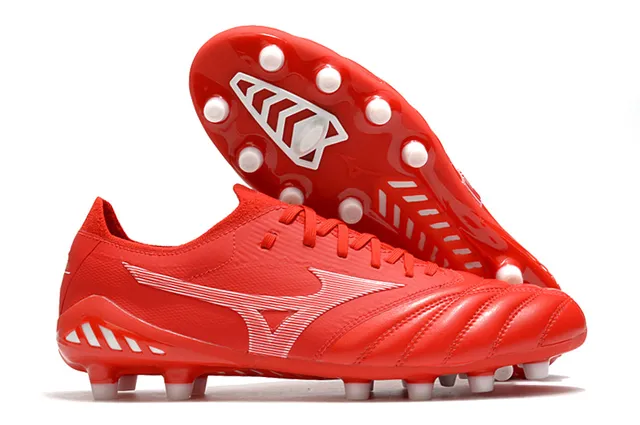 Mizuno Morelia Neo Wolf Graphic White Gold Firm-Ground Soccer Shoes 7