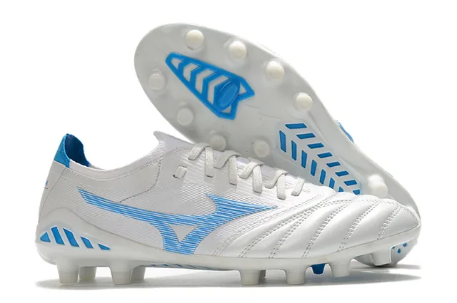 Mizuno Morelia Neo Wolf Graphic White Gold Firm-Ground Soccer Shoes 13