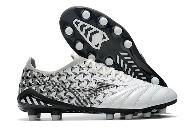 Mizuno Morelia Neo Wolf Graphic White Gold Firm-Ground Soccer Shoes 19